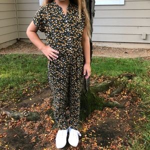 Wonder Nation Girls Sunflower Jumpsuit 🌻 M 7/8